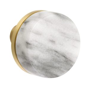 Conical White Marble Knobset - Select Dummy