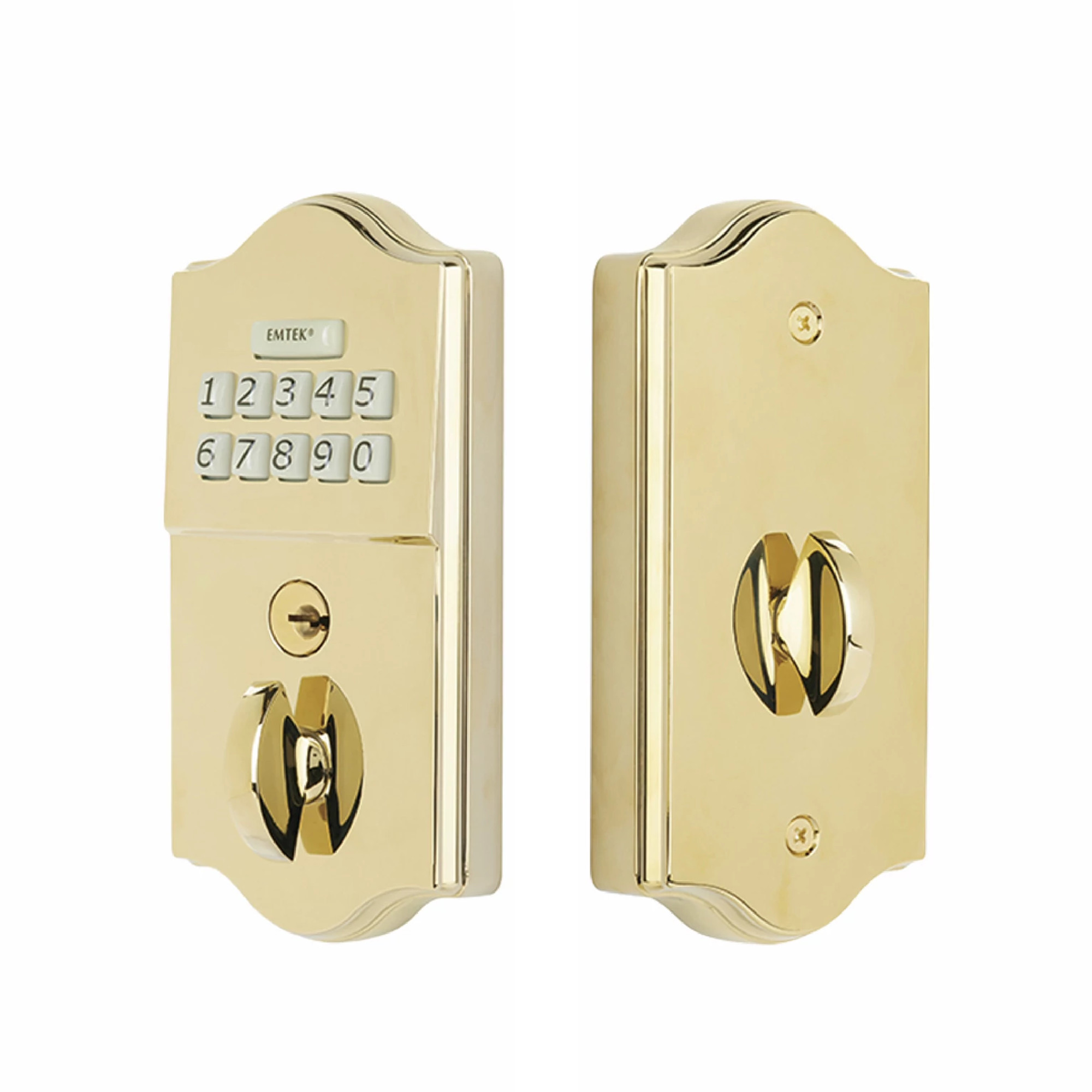 Classic Brass Keypad Deadbolt