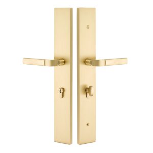 Brass Modern Rectangular Style - Keyed w/Euro Profile Cyl