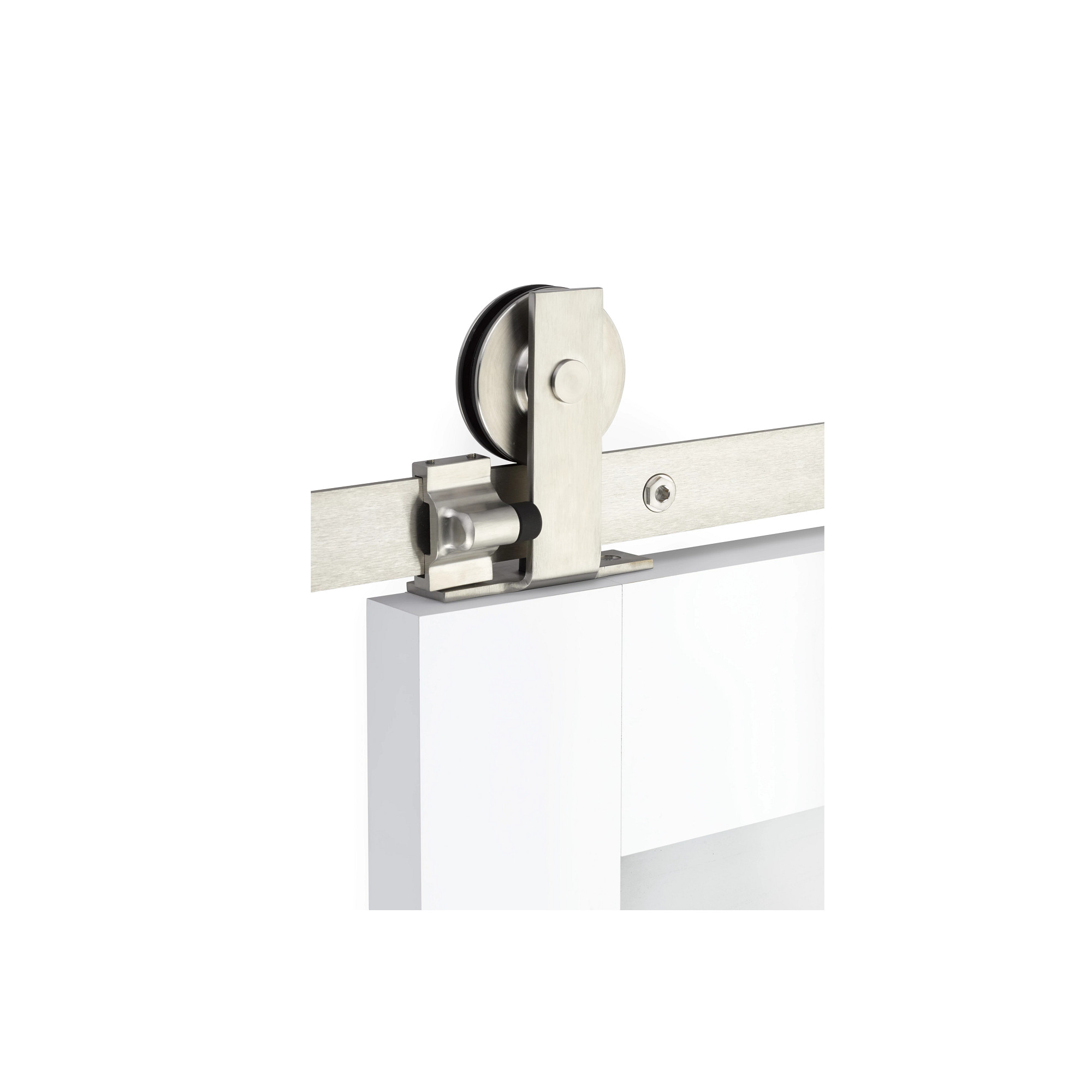 Modern Rectangular Top Mount Hanger (SS) - Double Door
