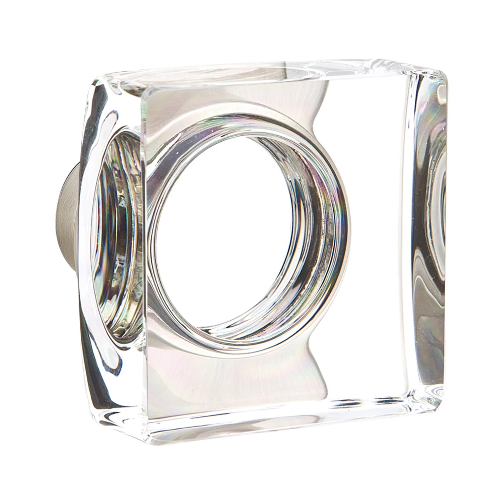 Modern Square Glass Knobset - Dummy