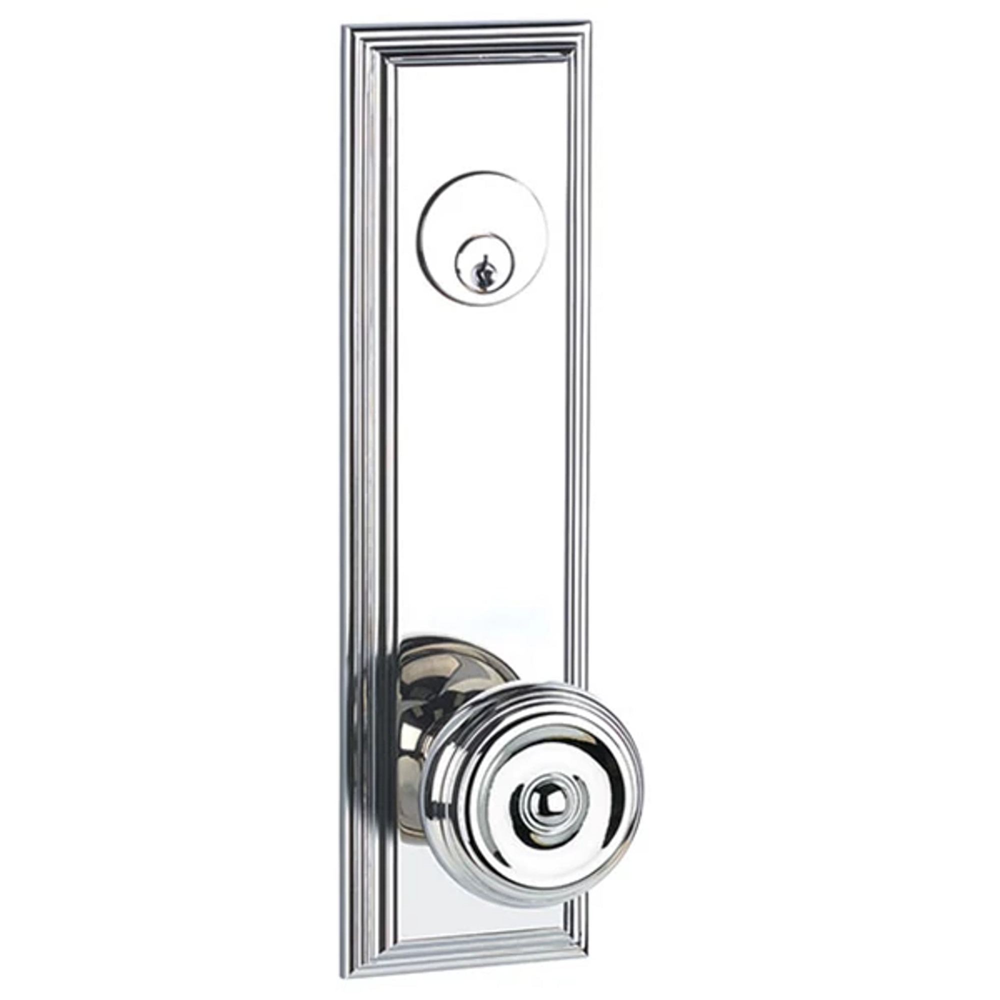 Wilshire Style Keyed 5-1/2" C-to-C - Passage Single Keyed | Sideplate Locksets Wilshire 5-1/2 c-c Keyed