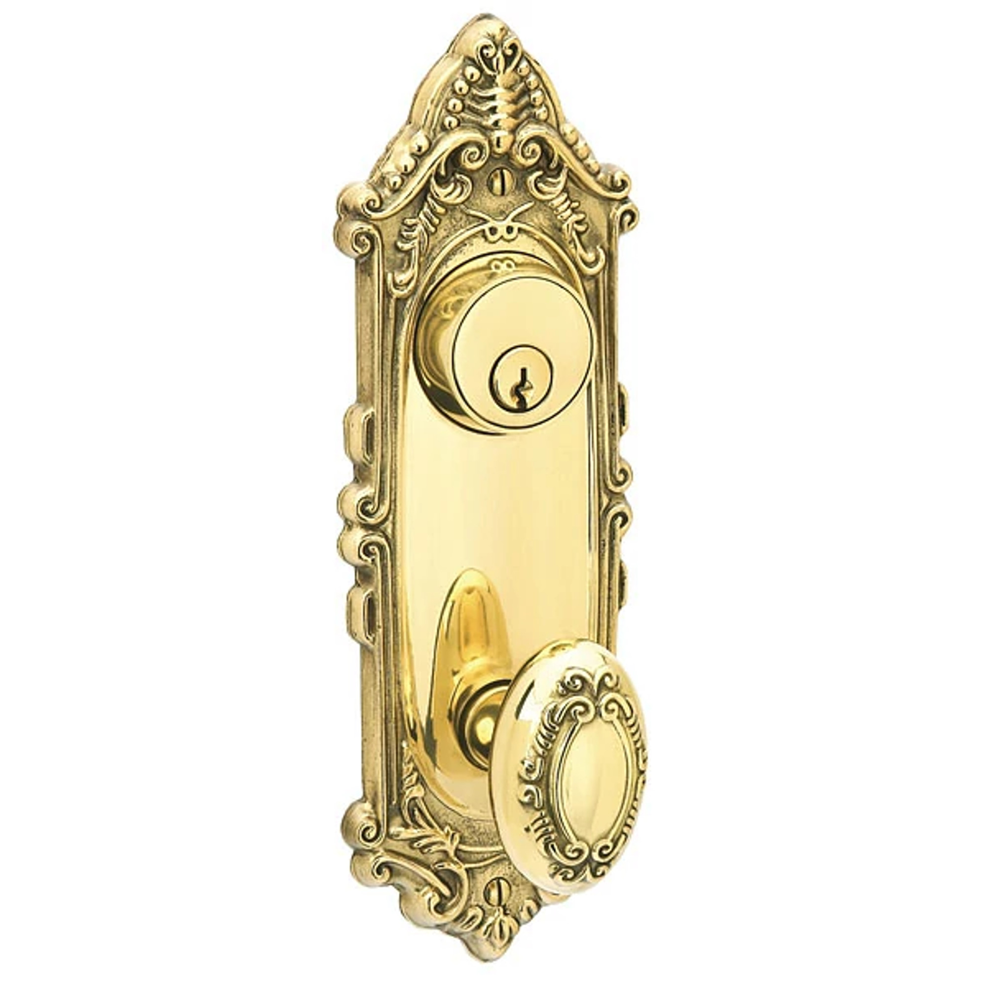 Victoria Style Keyed 3-5/8" C-to-C - Passage Double Keyed