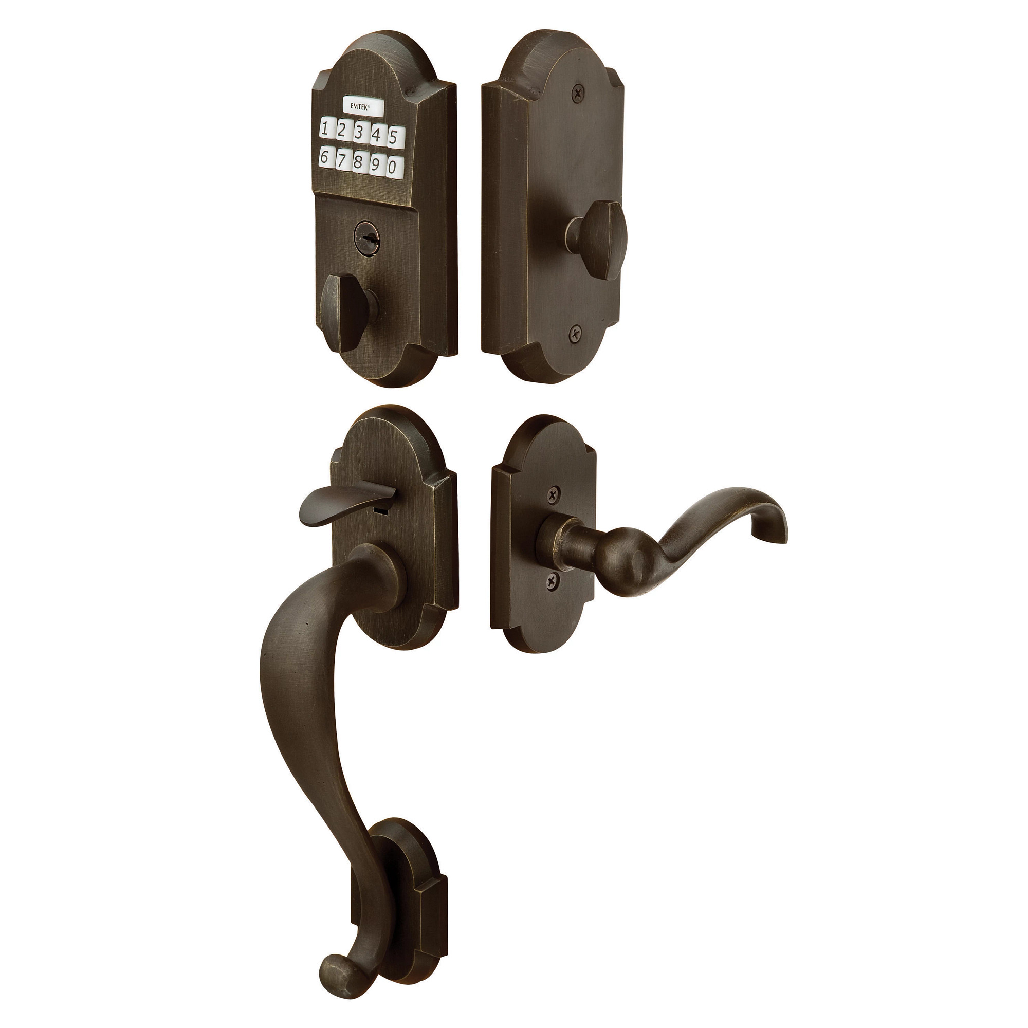 Sandcast Bronze Keypad Entry Set