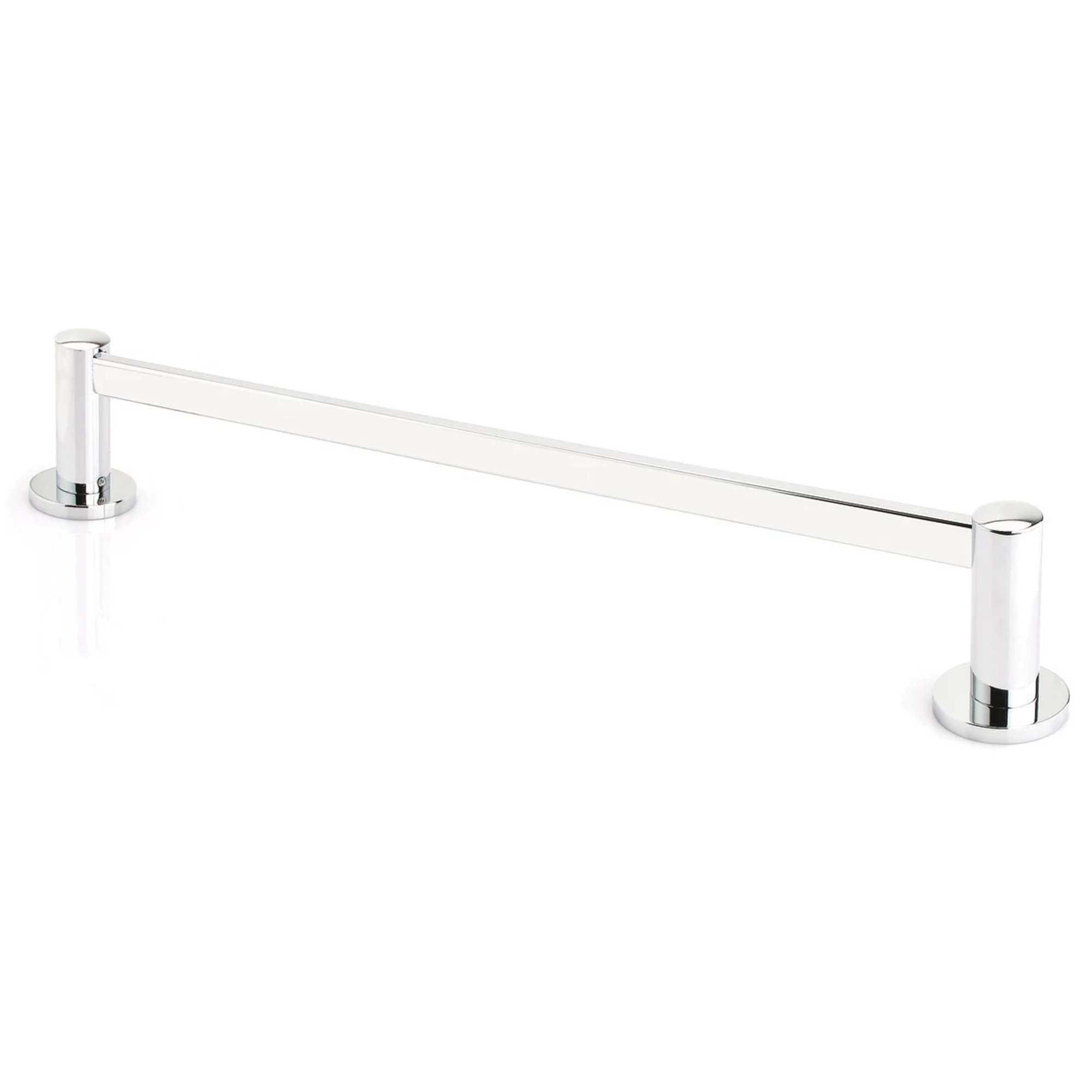Bath Hardware Modern Brass Towel Bar, Rope Rosette