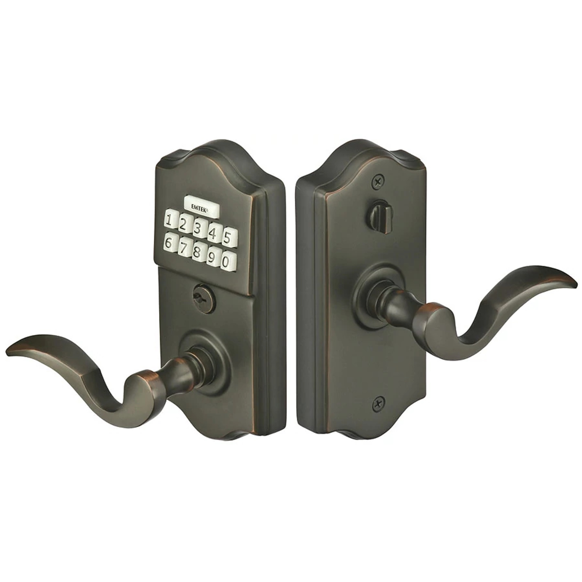 Classic Brass Keypad Leverset