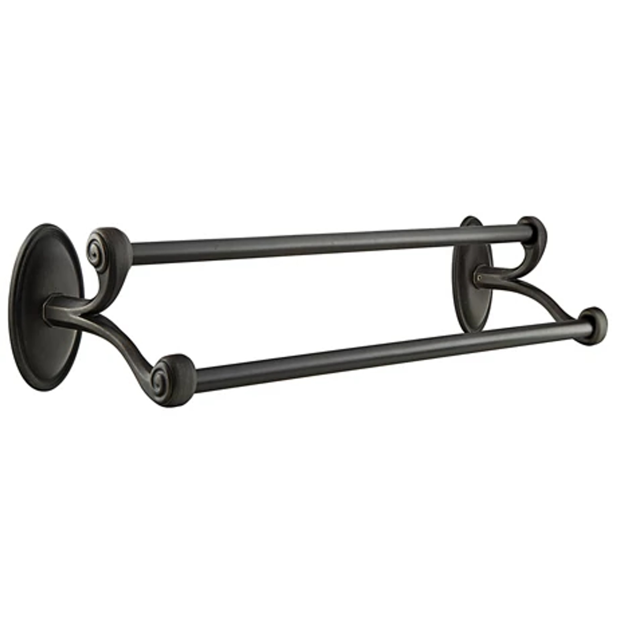 Bath Hardware Tuscany Bronze Double Towel Bar