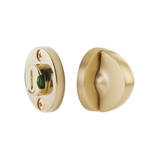 Disk Double Rosette with Indicator - Thumbturn Privacy Bolt with Color Indicator